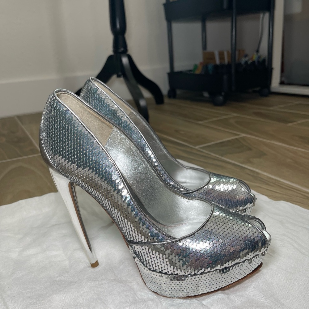 Alexander Mcqueen AUTHENTIC Sparkly Pumps Size 6.5